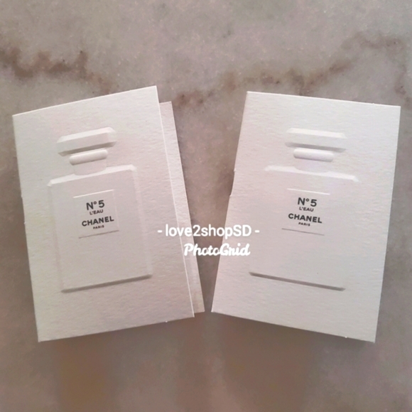 Chanel N 5 L'eau 2 vials 1.5 ML each BNWT - Picture 1 of 2